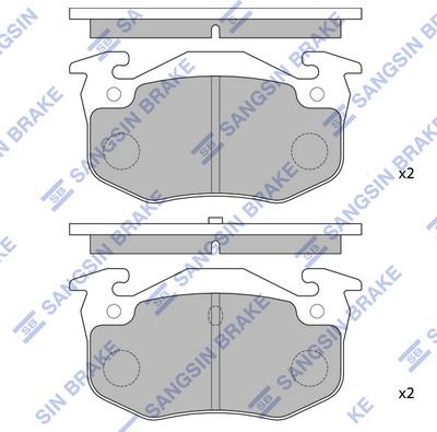 Hi-Q SP1242 - Kit de plaquettes de frein, frein à disque cwaw.fr