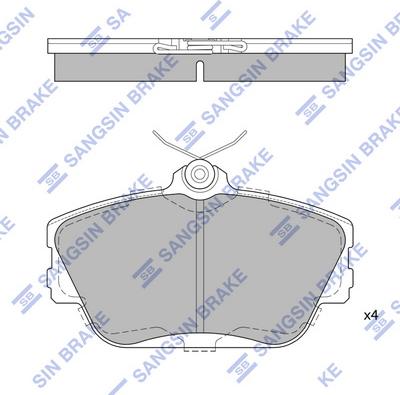 Hi-Q SP1268 - Kit de plaquettes de frein, frein à disque cwaw.fr