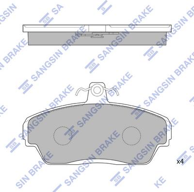 Hi-Q SP1200 - Kit de plaquettes de frein, frein à disque cwaw.fr