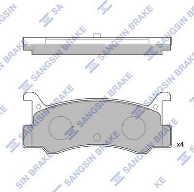 Hi-Q SP1215 - Kit de plaquettes de frein, frein à disque cwaw.fr