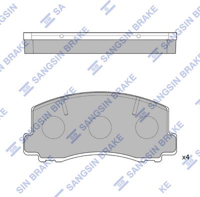 Hi-Q SP1211 - Kit de plaquettes de frein, frein à disque cwaw.fr