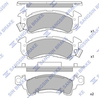 Hi-Q SP1280 - Kit de plaquettes de frein, frein à disque cwaw.fr