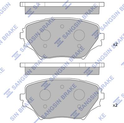 Hi-Q SP1233 - Kit de plaquettes de frein, frein à disque cwaw.fr