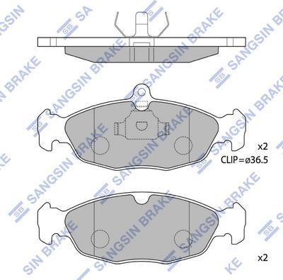 Hi-Q SP1220 - Kit de plaquettes de frein, frein à disque cwaw.fr