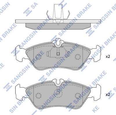 Hi-Q SP1274A - Kit de plaquettes de frein, frein à disque cwaw.fr