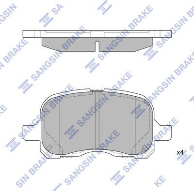 Hi-Q SP1270 - Kit de plaquettes de frein, frein à disque cwaw.fr