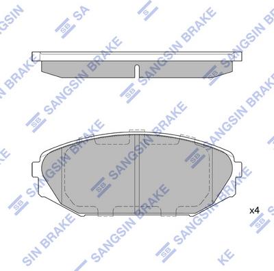 Hi-Q SP1271 - Kit de plaquettes de frein, frein à disque cwaw.fr