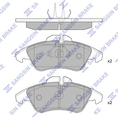 Hi-Q SP1273A - Kit de plaquettes de frein, frein à disque cwaw.fr