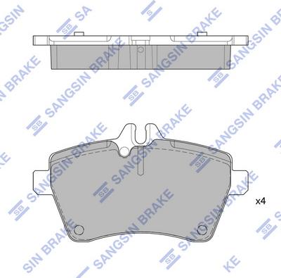 Hi-Q SP1749 - Kit de plaquettes de frein, frein à disque cwaw.fr