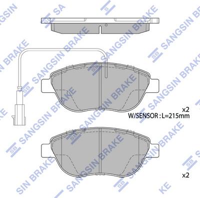 Hi-Q SP1746 - Kit de plaquettes de frein, frein à disque cwaw.fr