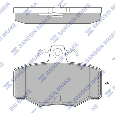 Hi-Q SP1741 - Kit de plaquettes de frein, frein à disque cwaw.fr