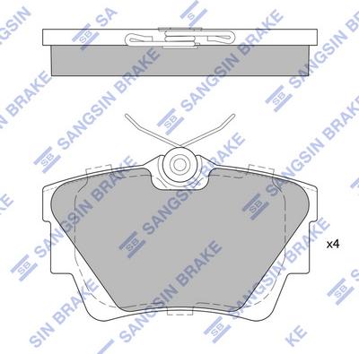 Hi-Q SP1742 - Kit de plaquettes de frein, frein à disque cwaw.fr