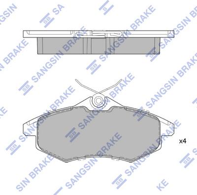 Hi-Q SP1747 - Kit de plaquettes de frein, frein à disque cwaw.fr