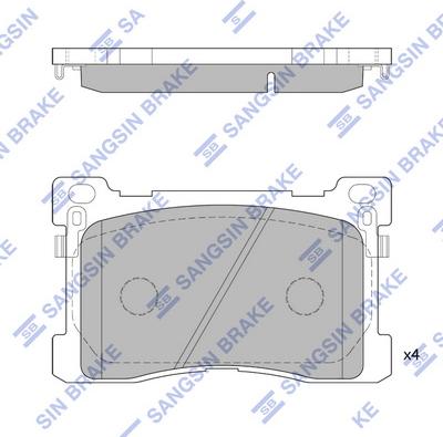 Hi-Q SP1756 - Kit de plaquettes de frein, frein à disque cwaw.fr