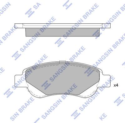 Hi-Q SP1750 - Kit de plaquettes de frein, frein à disque cwaw.fr