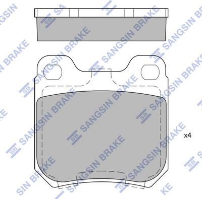 Hi-Q SP1760 - Kit de plaquettes de frein, frein à disque cwaw.fr