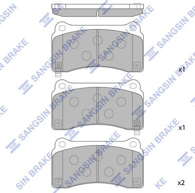 Hi-Q SP1767 - Kit de plaquettes de frein, frein à disque cwaw.fr