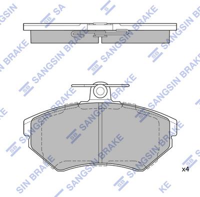 Hi-Q SP1708 - Kit de plaquettes de frein, frein à disque cwaw.fr