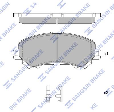 Hi-Q SP1715 - Kit de plaquettes de frein, frein à disque cwaw.fr