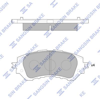 Hi-Q SP1780 - Kit de plaquettes de frein, frein à disque cwaw.fr