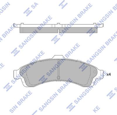 Hi-Q SP1781 - Kit de plaquettes de frein, frein à disque cwaw.fr