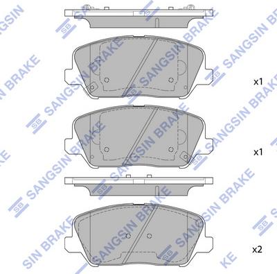 Hi-Q SP1720 - Kit de plaquettes de frein, frein à disque cwaw.fr