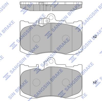 Hi-Q SP1773 - Kit de plaquettes de frein, frein à disque cwaw.fr