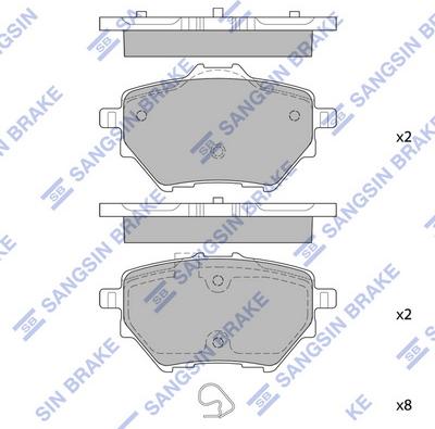 Hi-Q SP2467 - Kit de plaquettes de frein, frein à disque cwaw.fr