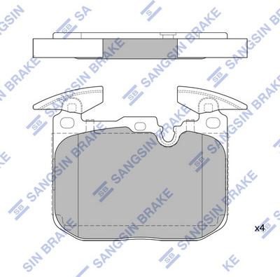 Hi-Q SP2402 - Kit de plaquettes de frein, frein à disque cwaw.fr