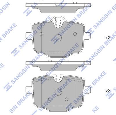 Hi-Q SP2508 - Kit de plaquettes de frein, frein à disque cwaw.fr