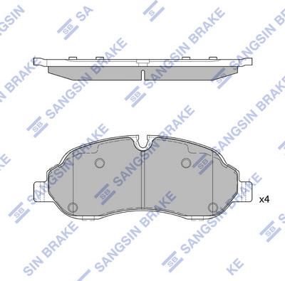 Hi-Q SP2583 - Kit de plaquettes de frein, frein à disque cwaw.fr