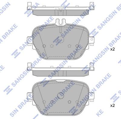 Hi-Q SP2694 - Kit de plaquettes de frein, frein à disque cwaw.fr