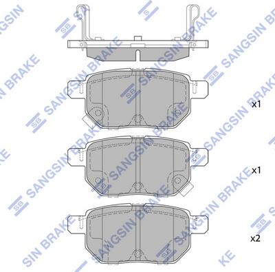 Hi-Q SP2094H - Kit de plaquettes de frein, frein à disque cwaw.fr