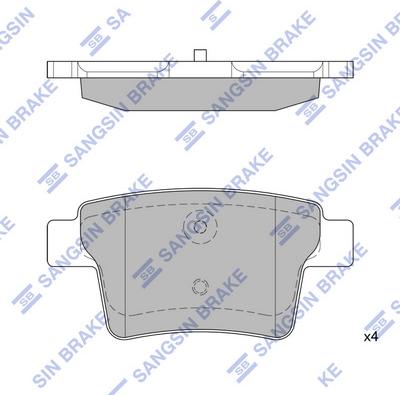 Hi-Q SP2095 - Kit de plaquettes de frein, frein à disque cwaw.fr