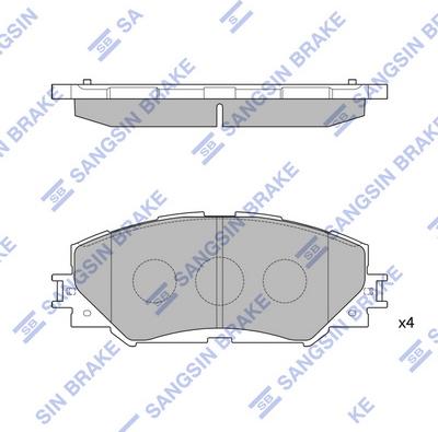 Hi-Q SP2093 - Kit de plaquettes de frein, frein à disque cwaw.fr