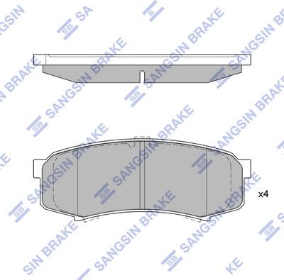 Hi-Q SP2040 - Kit de plaquettes de frein, frein à disque cwaw.fr