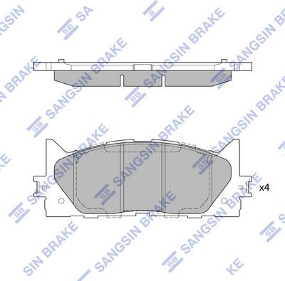 Hi-Q SP2080 - Kit de plaquettes de frein, frein à disque cwaw.fr