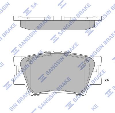 Hi-Q SP2081A - Kit de plaquettes de frein, frein à disque cwaw.fr