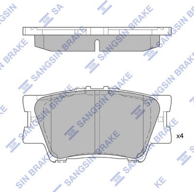 Hi-Q SP2081 - Kit de plaquettes de frein, frein à disque cwaw.fr