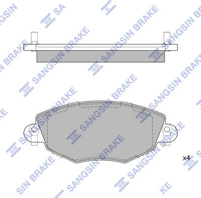 Hi-Q SP2030 - Kit de plaquettes de frein, frein à disque cwaw.fr