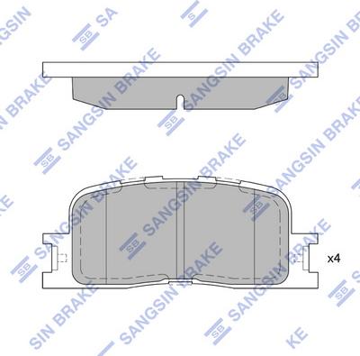 Hi-Q SP2038 - Kit de plaquettes de frein, frein à disque cwaw.fr