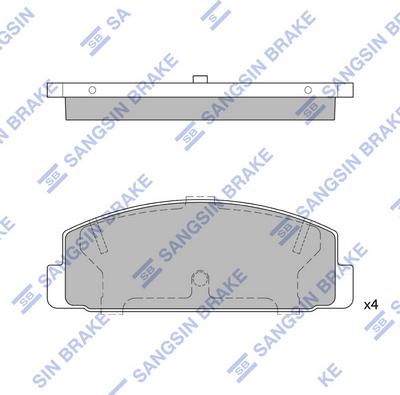 Hi-Q SP2028 - Kit de plaquettes de frein, frein à disque cwaw.fr