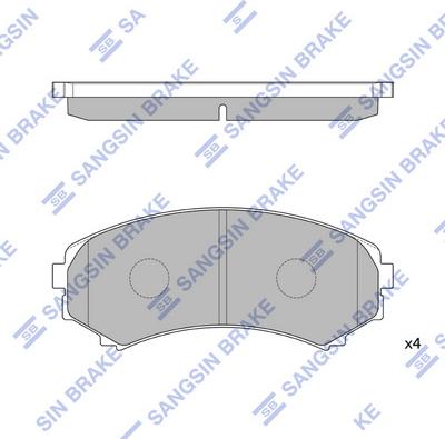 Hi-Q SP2075 - Kit de plaquettes de frein, frein à disque cwaw.fr