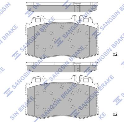 Hi-Q SP2193 - Kit de plaquettes de frein, frein à disque cwaw.fr