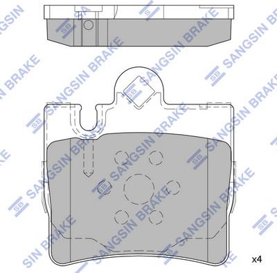 Hi-Q SP2192 - Kit de plaquettes de frein, frein à disque cwaw.fr