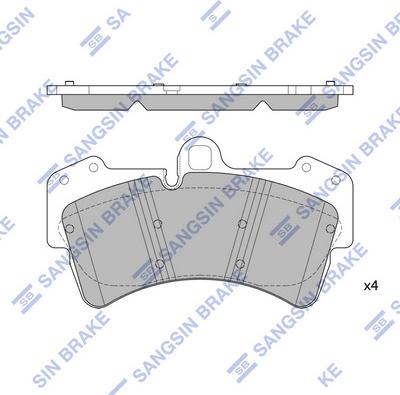 Hi-Q SP2197 - Kit de plaquettes de frein, frein à disque cwaw.fr