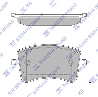 Hi-Q SP2146 - Kit de plaquettes de frein, frein à disque cwaw.fr