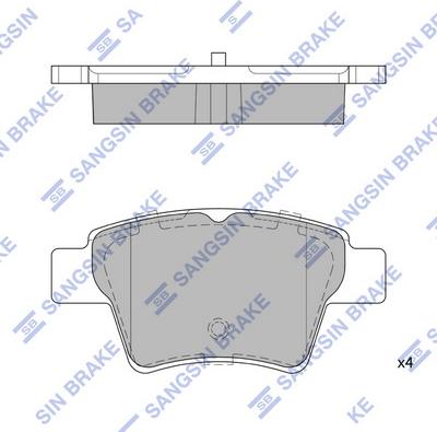 Hi-Q SP2153 - Kit de plaquettes de frein, frein à disque cwaw.fr