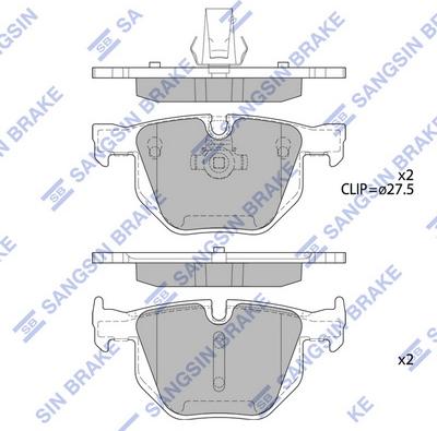 Hi-Q SP2157 - Kit de plaquettes de frein, frein à disque cwaw.fr