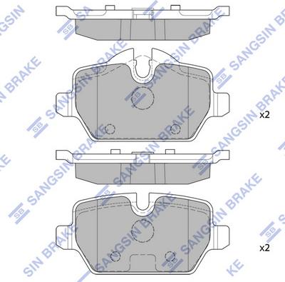 Hi-Q SP2161 - Kit de plaquettes de frein, frein à disque cwaw.fr